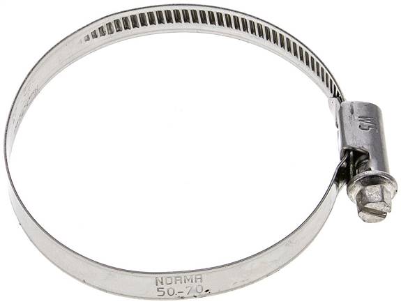 9mm Schlauchschelle 50 - 70mm, 1.4401/1.4571 (W5) (NORMA)