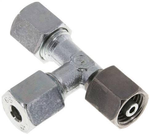 Einstellb. L-Schneidringverschraubung 6 S (M14x1,5), Stahl verzinkt