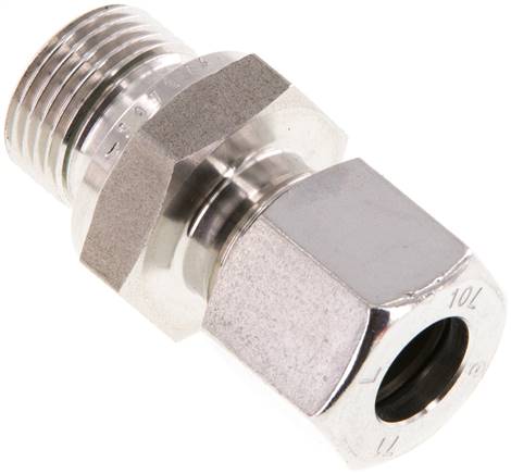 Gerade Schneidringverschr. G 3/8"-10 L (M16x1,5), 1.4571, Dichtung FKM