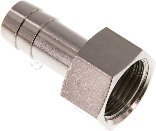 Aufschraub-Schlauchtülle G 1/2"-13 (1/2")mm, Messing vernickelt