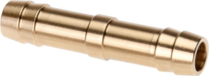 Schlauchverbindungsrohr 6 (1/4")mm-6 (1/4")mm, Messing