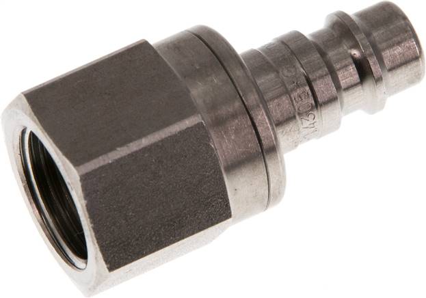 Kupplungsstecker (NW7,2) G 3/8"(IG), Edelstahl, beidseitig absperrend
