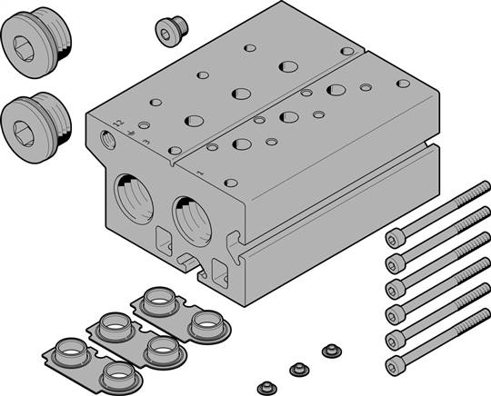 FESTO VABM-B10-30E-G34-7-P3 (8026400) Anschlussblock