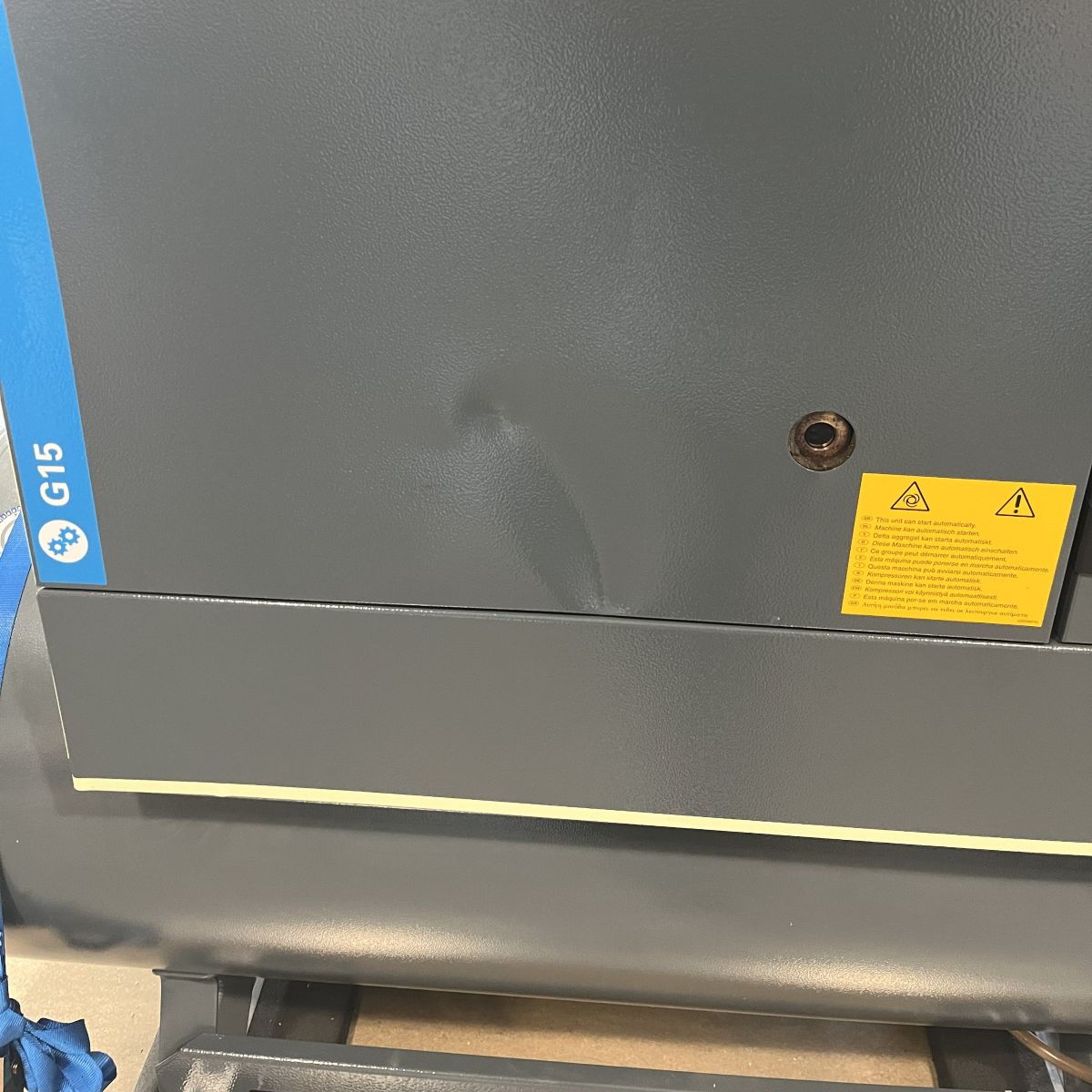 GEBRAUCHT Atlas Copco Schraubenkompressor G 15 P - 10 bar inkl. Behälter SN ITJ793316