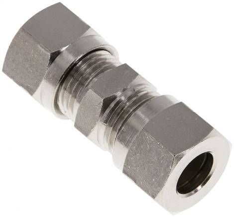 Gerade Schneidringverschraubung 10 L (M16x1,5), Messing vernickelt