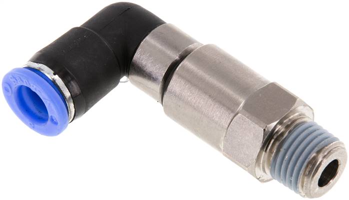 Winkel-Schnelldrehverschraubung R 1/4"-8mm, IQS-Standard