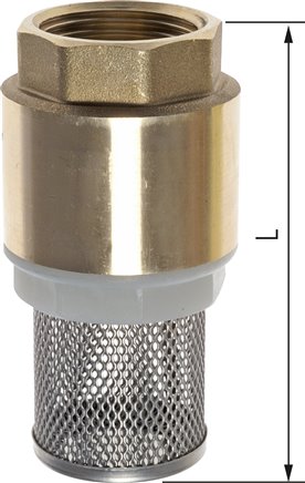 Fußventil (leicht) G 4", Messing