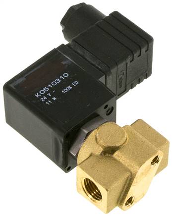 3/2-Wege Vakuumventil (NC), G 1/4", -0,9 bis 6bar, 230 V AC