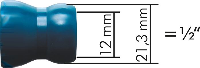 Gelenkschlauch, 1/2", Gelenkschlauchstück 130 mm (5 Module)