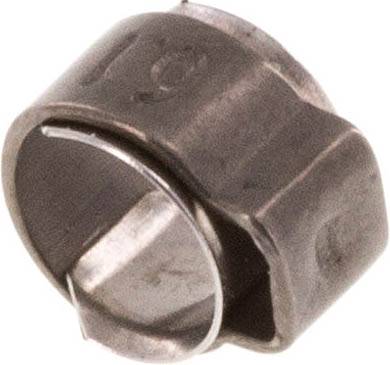 1-Ohr-Schlauchschelle 4,7 - 5,7mm, Edelstahl
