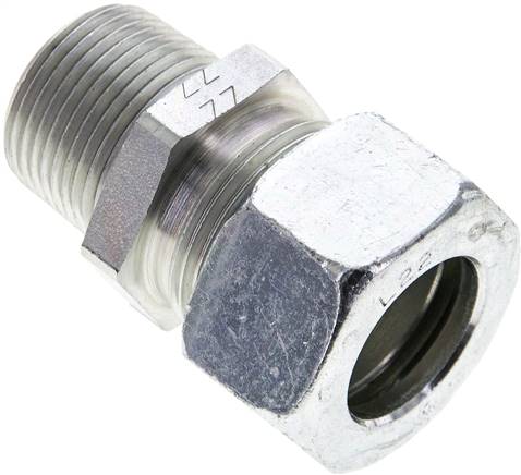 Gerade Schneidringverschr. NPT 3/4"-22 L (M30x2), Stahl verzinkt