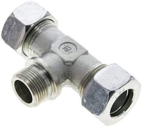 T-Schneidringverschraubung G 3/4"-22 L (M30x2), Stahl verzinkt