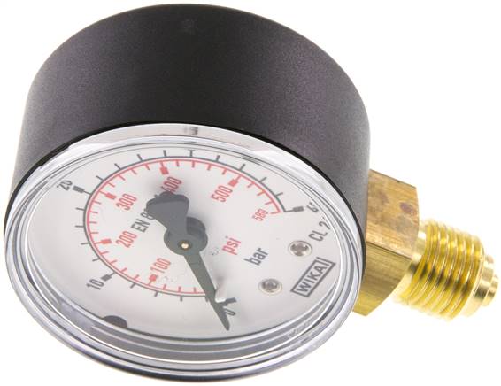 Manometer senkrecht (KU/Ms), 50mm, 0 bis 40 bar, G 1/4"
