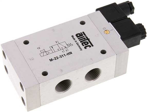 3/2-Wege Magnetventil, G 1/2", Federrückstellung  (NO), 24 V AC