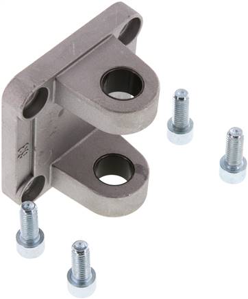 ISO 15552-Gabelschwenkbefestigung 63 mm, Aluminium mit Buchse