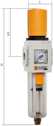 Eco-Line Filterregler, G 3/8", Ablass automatisch