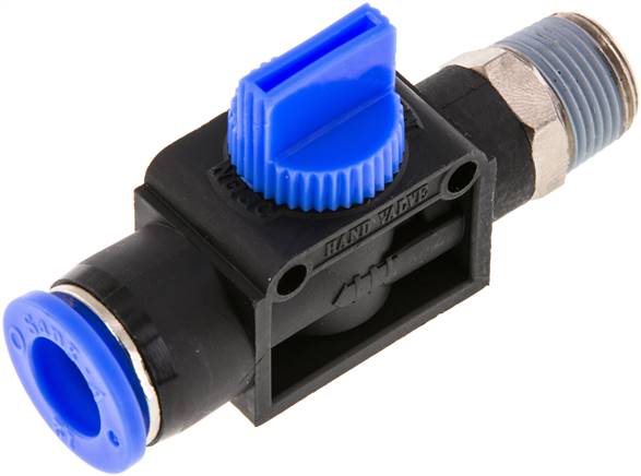 3/2-Wege-Absperrventil R 3/8"-12mm, Schlauchseite entlüftend