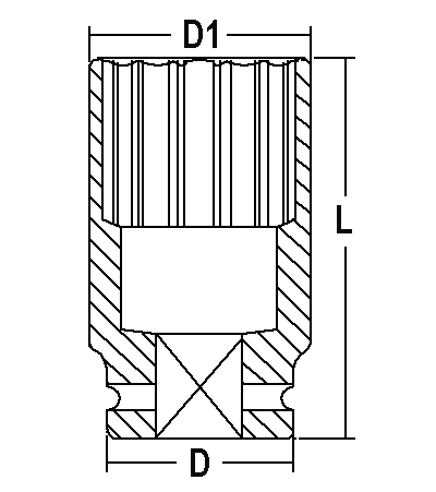 Rodcraft 1/2" Nuß lang SW21 Modell R421MD