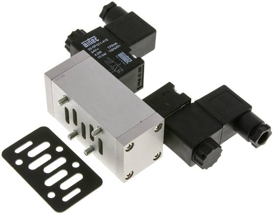 ISO-Ventil (Größe 1), 5/3-Wege Mittelstellung geschlossen, 24 V AC