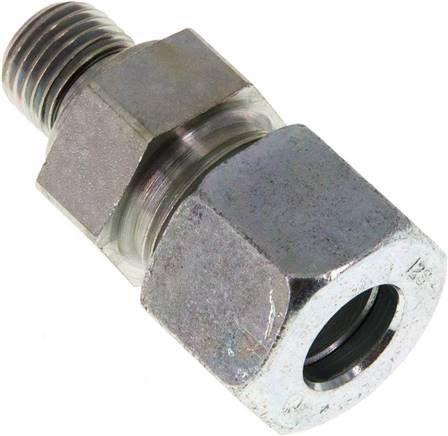 Gerade Schneidringverschr. G 1/4"-12 S (M20x1,5), Stahl verzinkt, Dichtung FKM