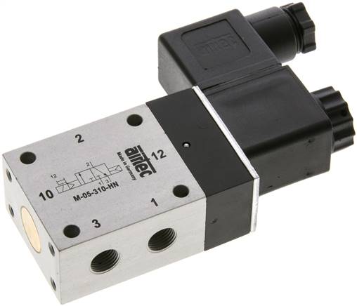 3/2-Wege Magnetventil, G 1/8", Luftfederrückstellung (NC), 115 V AC, NW6