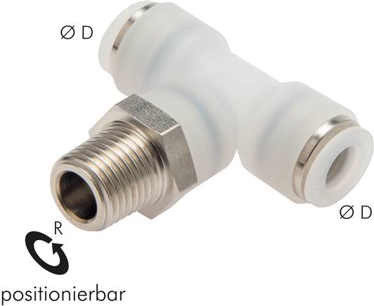 T-Steckanschluss R 1/2"-12mm, IQS-PVDF