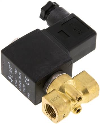 2/2-Wege Messing-Magnetventil G 1/4" 24 V= Eco (NC)