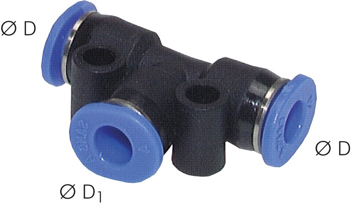 T-Steckanschluss 6mm-4mm, IQS-Mini