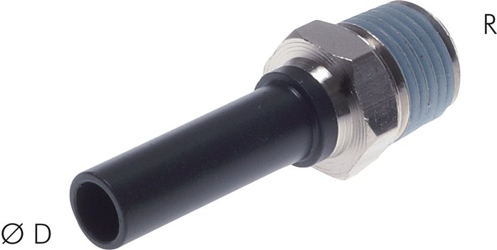 Einschraubtülle NPT 1/2"-3/8" (9,52 mm) Stecknippel, IQS-Inch