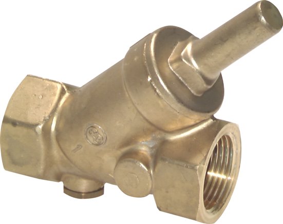 Schrägsitz-Rückschlagventil, Rp 2-1/2", PN 16 / Standard, Messing