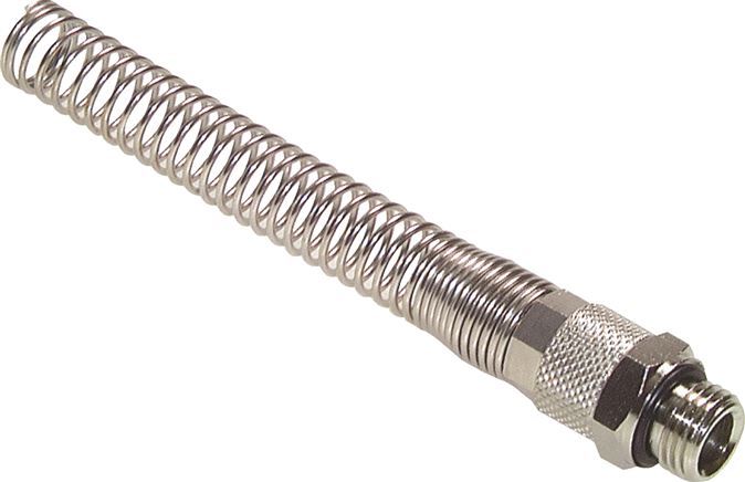 Gerade Verschraubung G 1/2"-8x6mm mit Knickschutz
