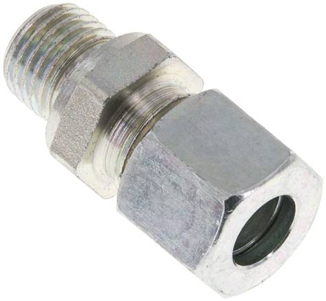 Gerade Schneidringverschr. M 14x1,5-10 L (M16x1,5), Stahl verzinkt