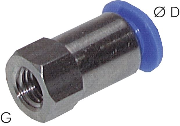 Steckanschluss Innengewinde M 5-4mm, IQS-Mini