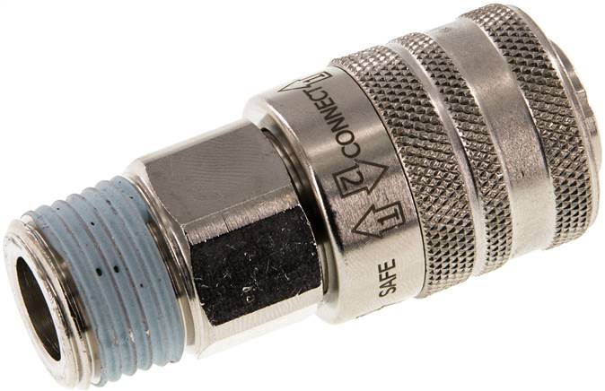 Sicherheits-Schnellkupplung (NW7,2) R 1/2"(AG), Standard