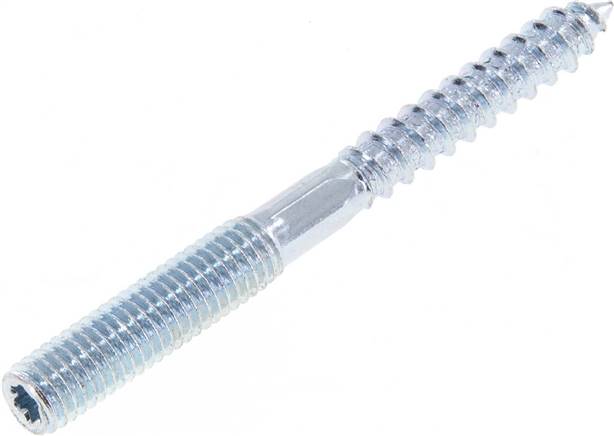 Stockschraube M 8x80, Stahl verzinkt Sternprofil (TX)