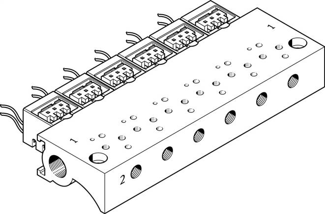 FESTO MHA1-P4-2-M3-PI (197228) Batterieblock