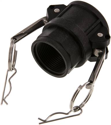 Kamlock-Kupplung (D) Rp 1-1/4"(IG), Polypropylen