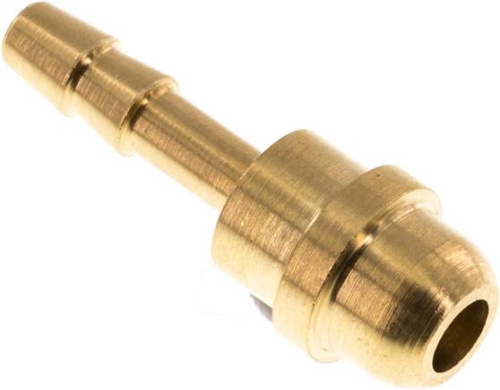 Tülle Messing, G 1/4"-4mm, ohne Mutter