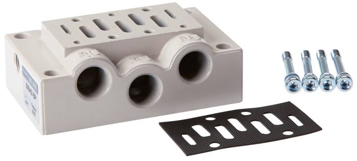 Anschlussplatte ISO 5599-1 Größe 1, G 1/2"