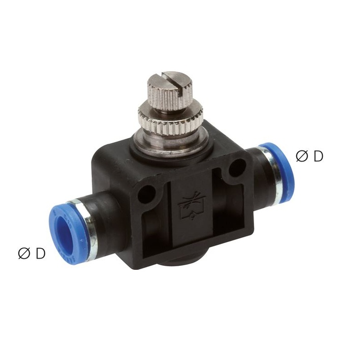 Drosselrückschlagventil 8mm Steckanschluss