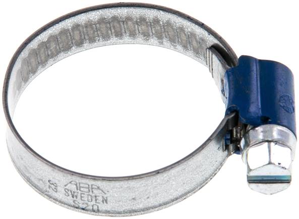 9mm Schlauchschelle 20 - 32mm, Stahl verzinkt (W1) (ABA)