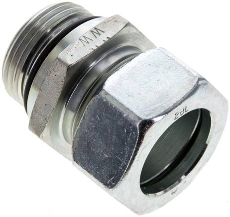 Gerade Schneidringverschr. UN 1-5/16"-12-28 L (M36x2), Stahl verzinkt