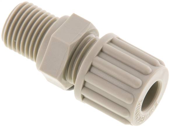 Gerade Verschraubung G 1/4"-8x6mm, Polypropylen