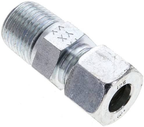 Gerade Schneidringverschr. NPT 1/2"-12 S (M20x1,5), Stahl verzinkt