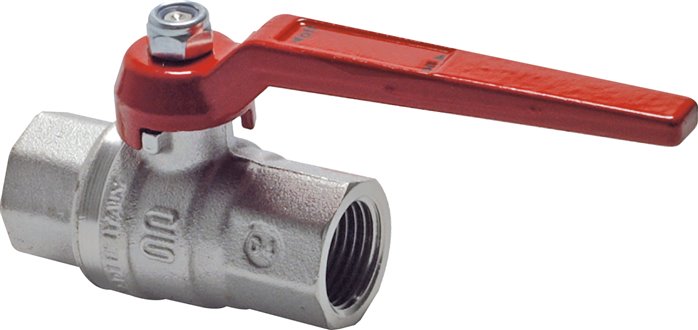 Messing-Kugelhahn, Rp 2", -0,9 bis 64 bar, silikonfrei gefertigt