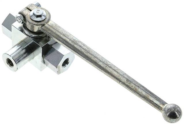 Hochdruck-3-Wege Kugelhahn, L-Bohrung, G 1/8", 0 bis 500bar