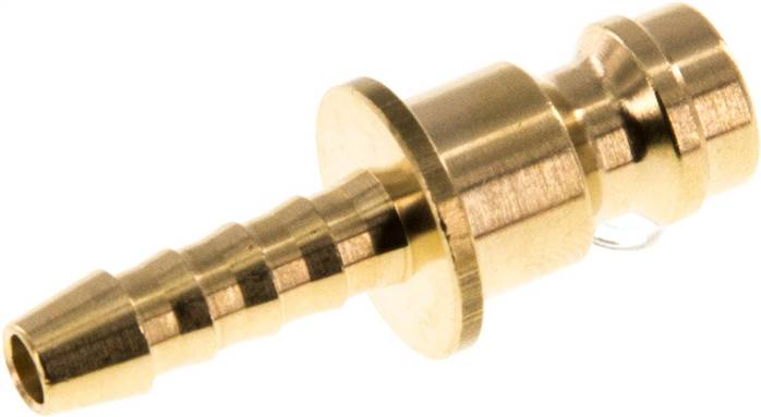 Kupplungsstecker (NW5) 4mm Schlauch, Messing