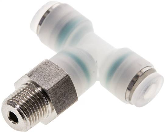 T-Steckanschluss R 1/8"-4mm, IQS-PVDF
