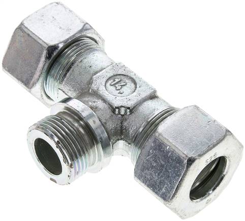 T-Schneidringverschraubung G 1"-25 S (M36x2), Stahl verzinkt