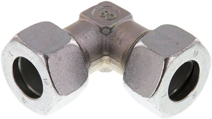 Winkel-Schneidringverschraubung 18 L (M26x1,5), Stahl verzinkt